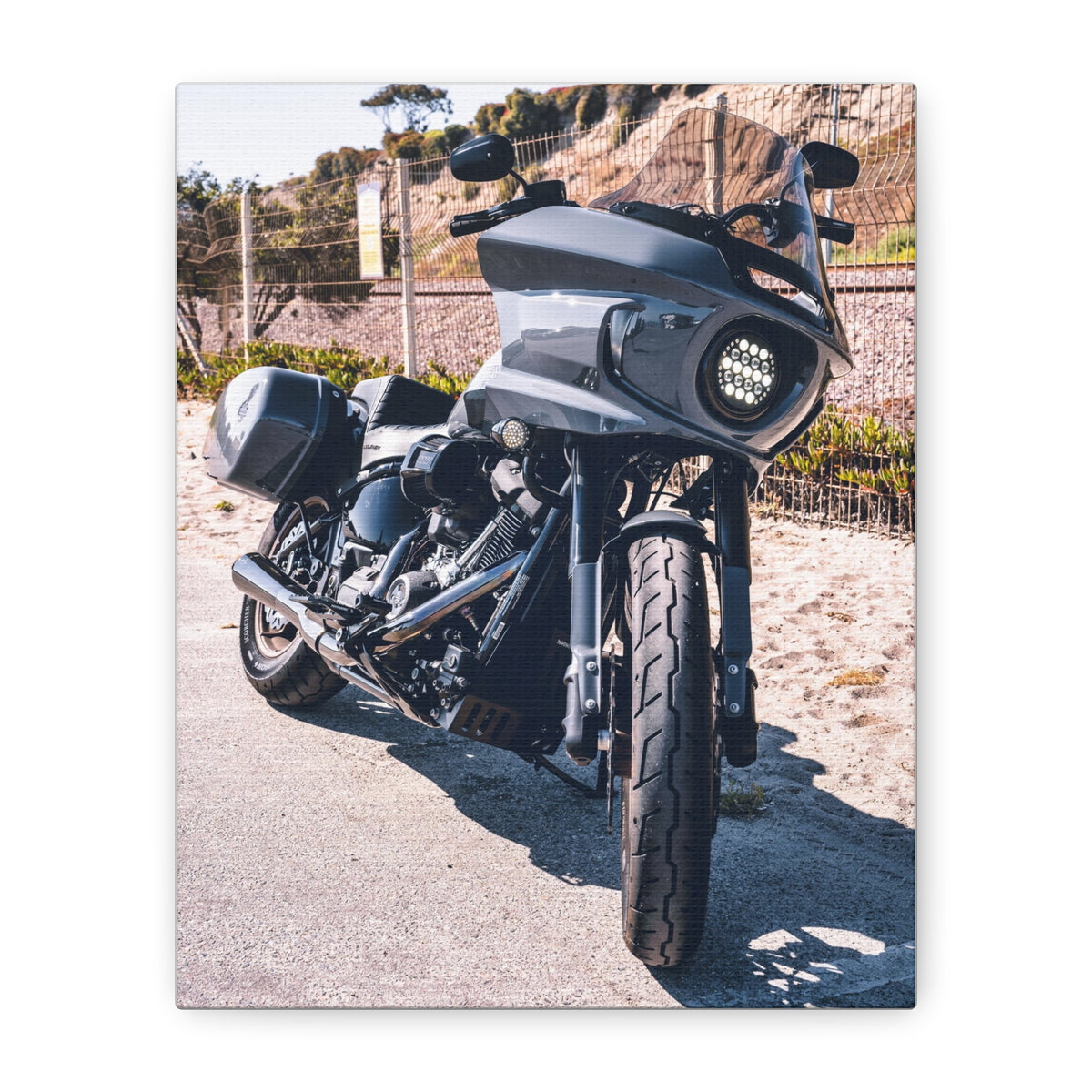 MOONSMC® Softail FXLRST Dana Point California Canvas Gallery Wrap