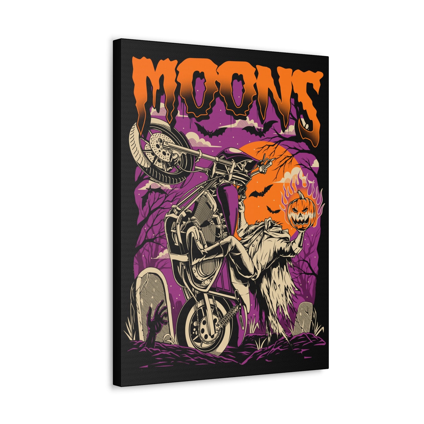 MOONSMC® FXR Headless Horsemen Graveyard Wheelie Canvas Wrap Purple
