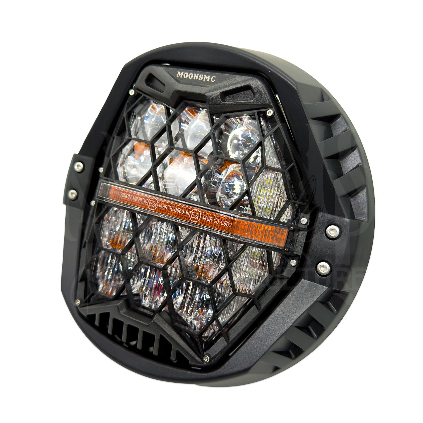MOONSMC® 7" HexBeam Pro Series LED Headlight for Touring Models