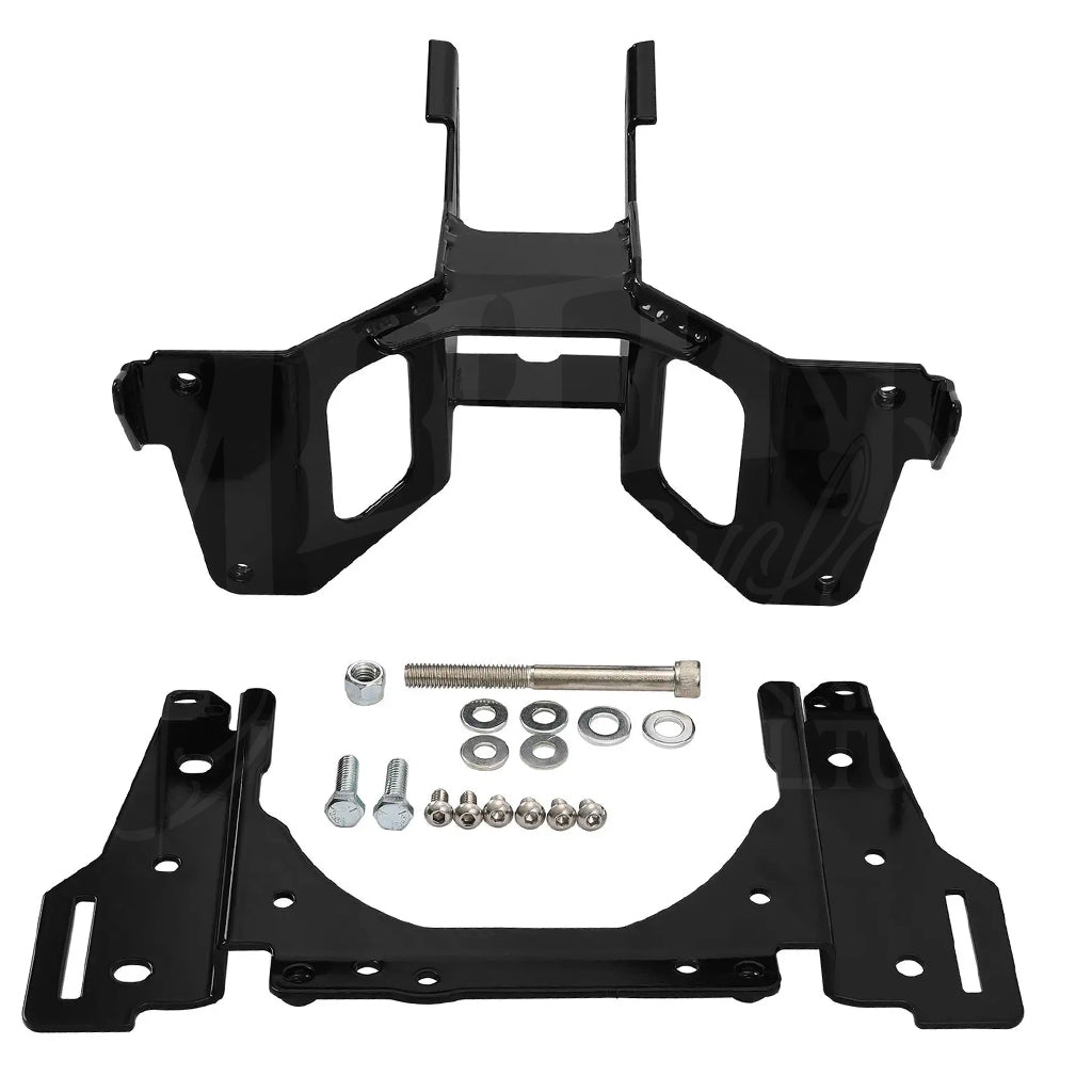 MOONSMC FXLRST-style fairing mounting brackets and hardware arranged on a white background.