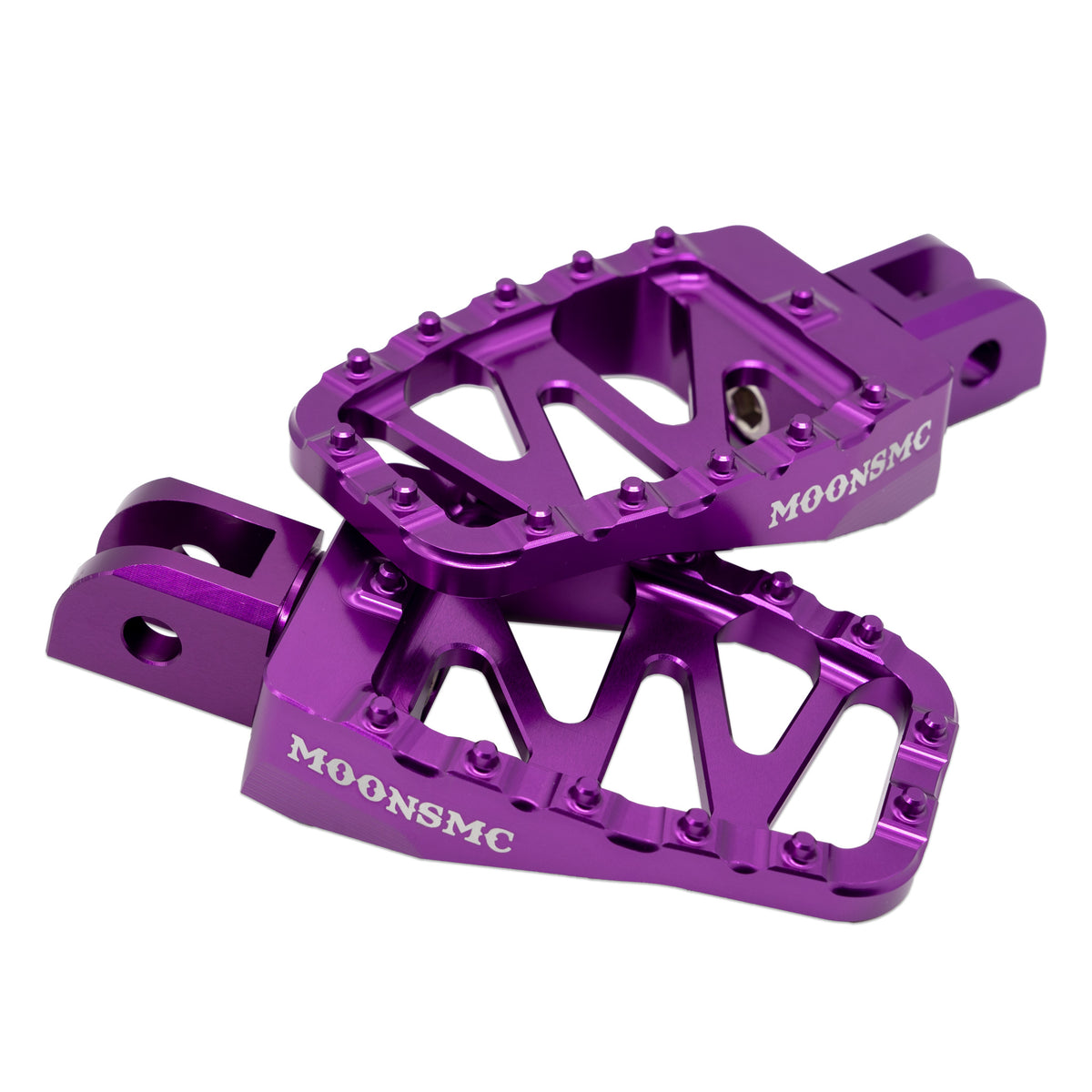 MOONSMC® MX Style Pegs – Billet Aluminum Motorcycle Foot Pegs V3 - MOONSMC® // Moons Motorcycle Culture