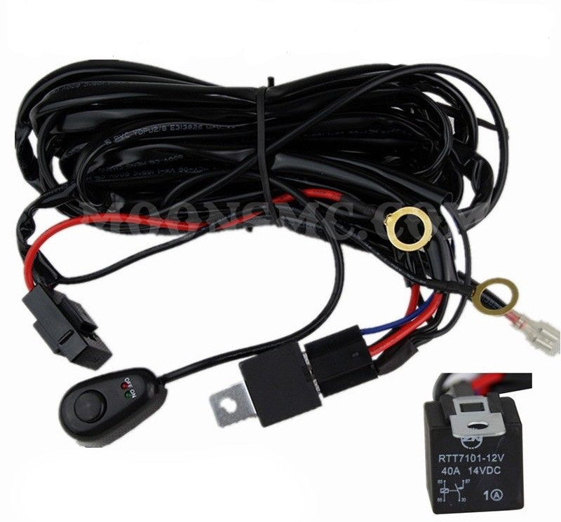 MOONSMC® LED Light Bar Wire Harness Kit