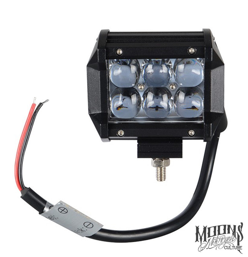 4in 18 Watt MOONSMC® LED Light Bar, Lighting, MOONS, MOONSMC® // Moons Motorcycle Culture