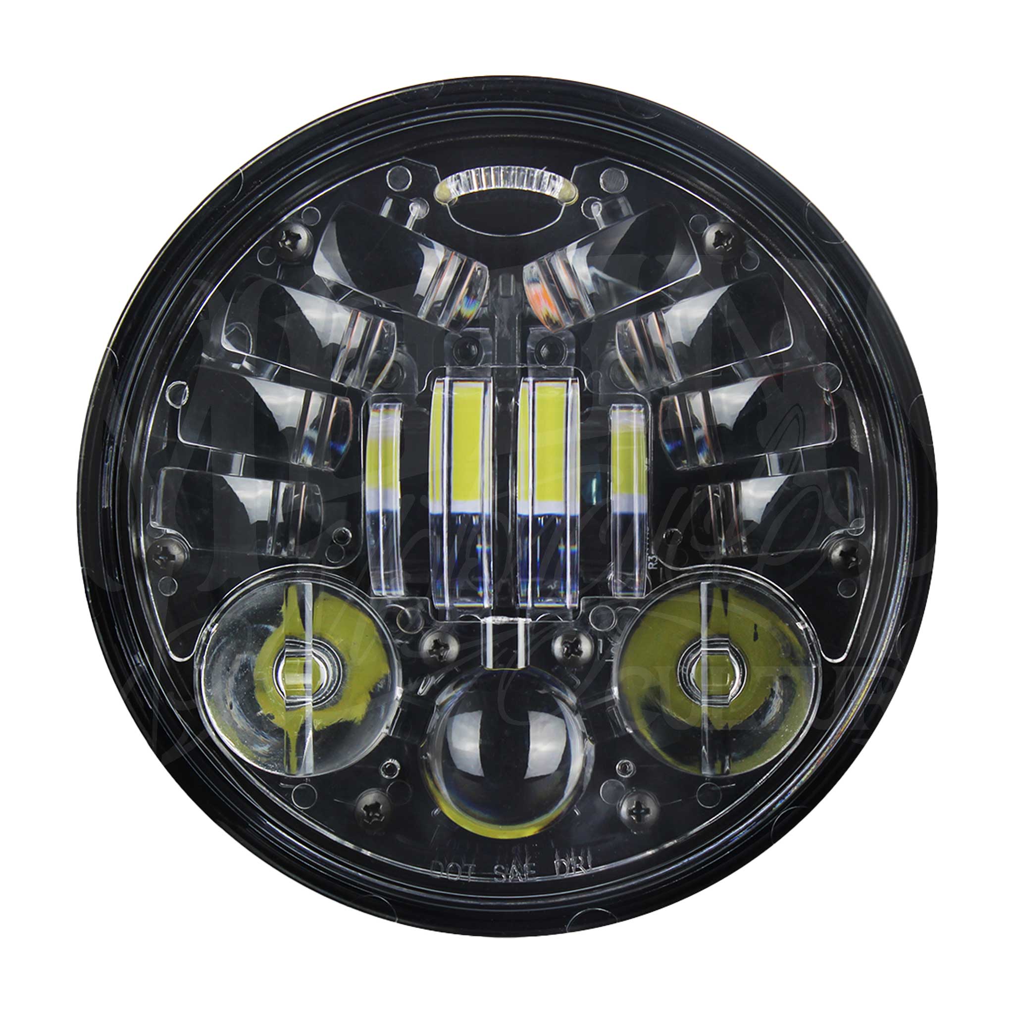 5.75 MOONSMC® Moonmaker 3 LED Headlight For Harley