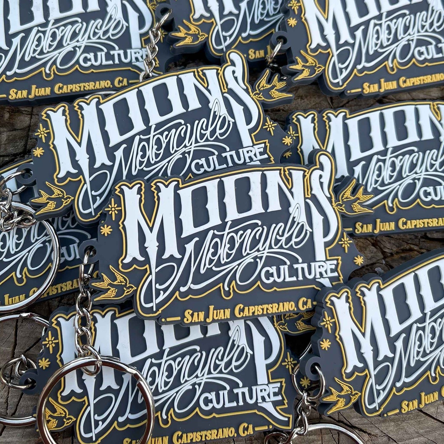 MOONSMC® SJC Logo Rubber Keychain