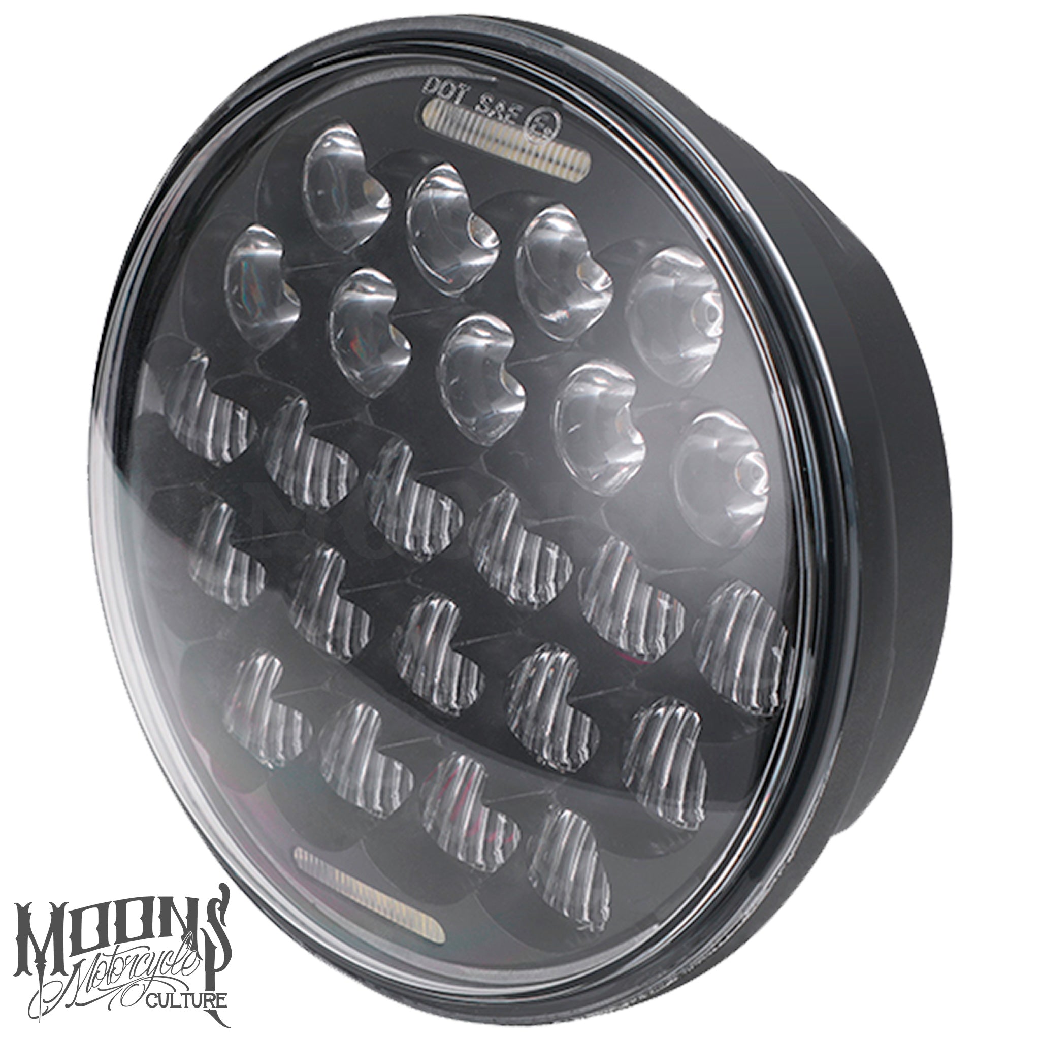 5.75 MOONSMC® Spyder V2 LED Headlight for Harley