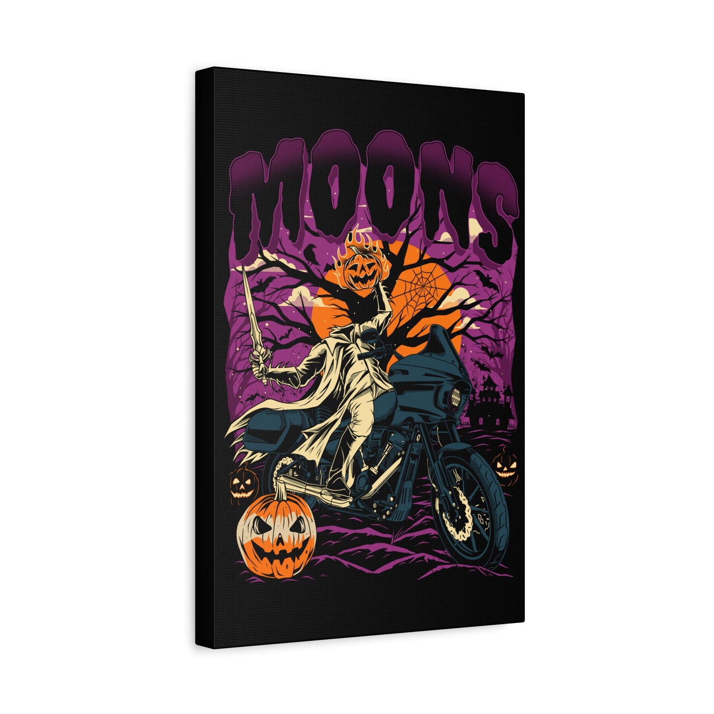 MOONSMC® 2024 Halloween Edition - FXLRST Headless Horsemen Graveyard Purple Canvas Wrap