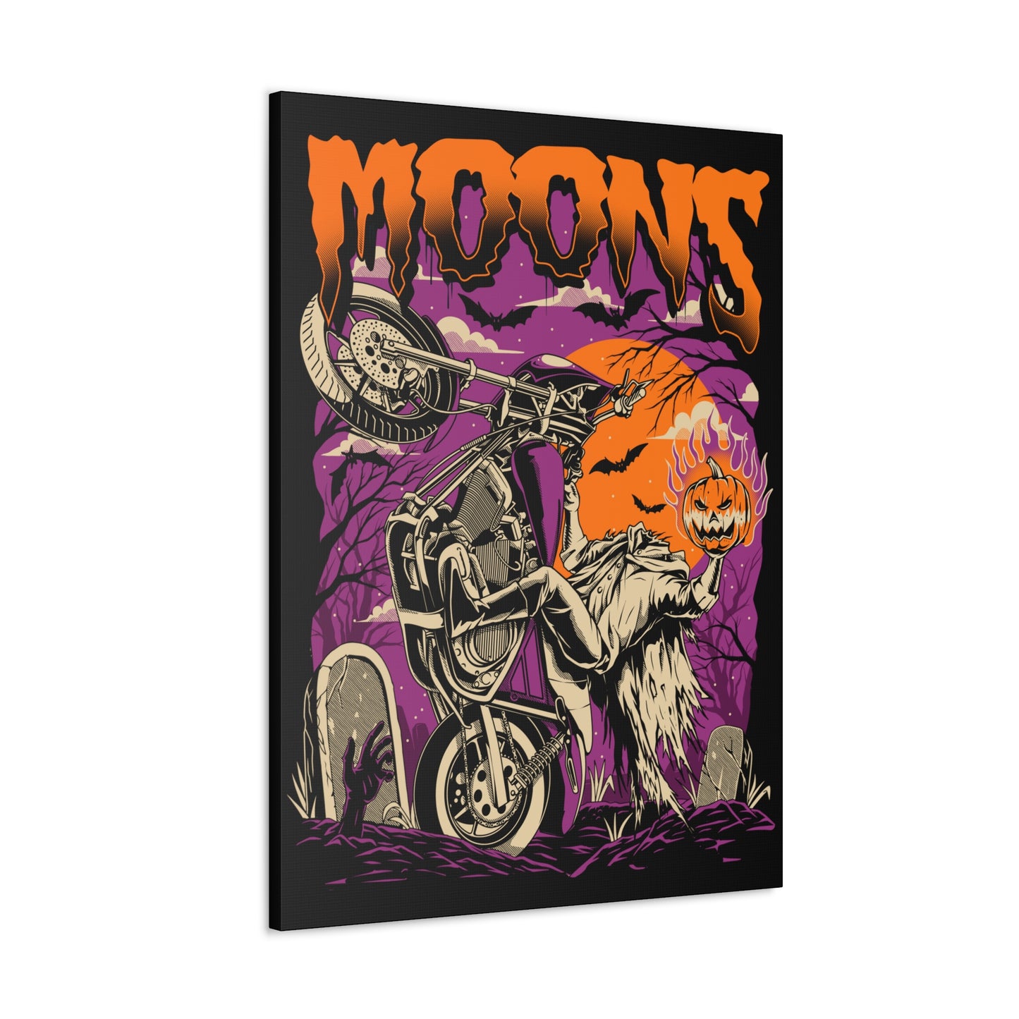 MOONSMC® FXR Headless Horsemen Graveyard Wheelie キャンバス ラップ パープル
