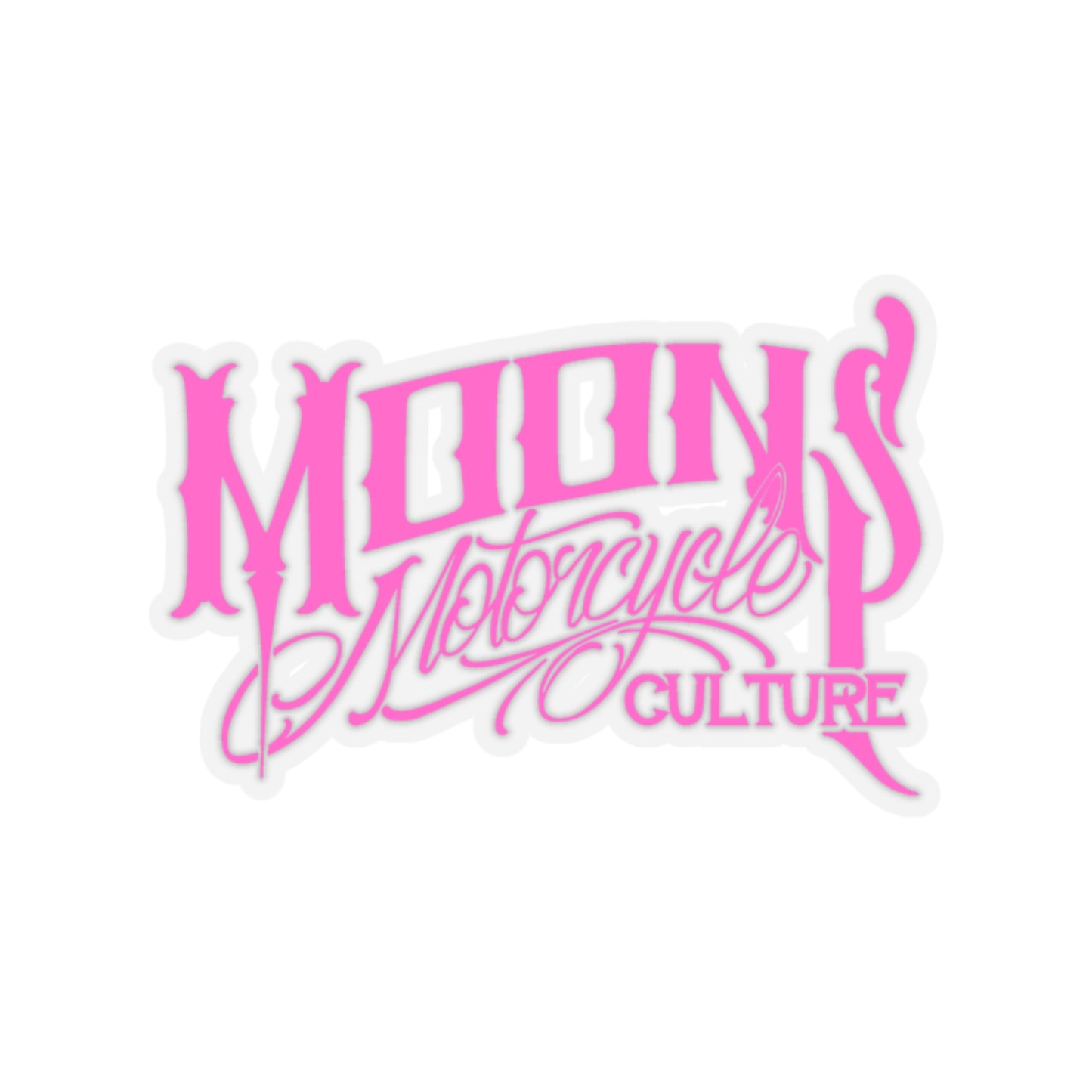 MOONSMC® OG Logo Hot Pink Die Cut Sticker