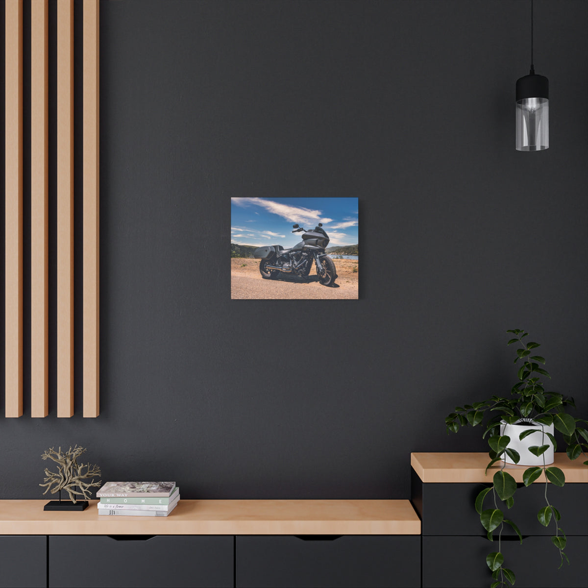 MOONSMC® Softail M8 FXLRST Oak Canyon Ranch Angled View Canvas