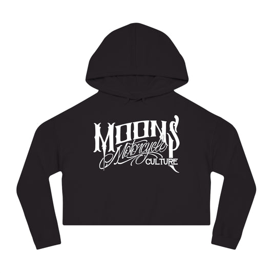 MOONSMC OG Logo women’s cropped hooded sweatshirt in black