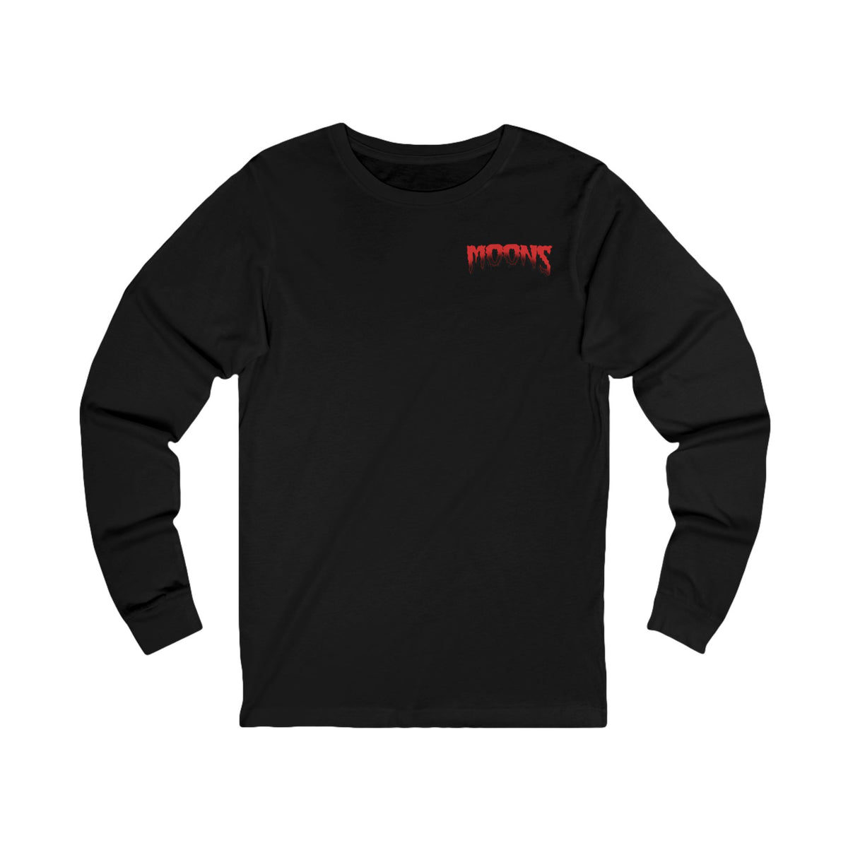 MOONSMC FXR Headless Horsemen Graveyard Wheelie long sleeve tee with red artwork on black