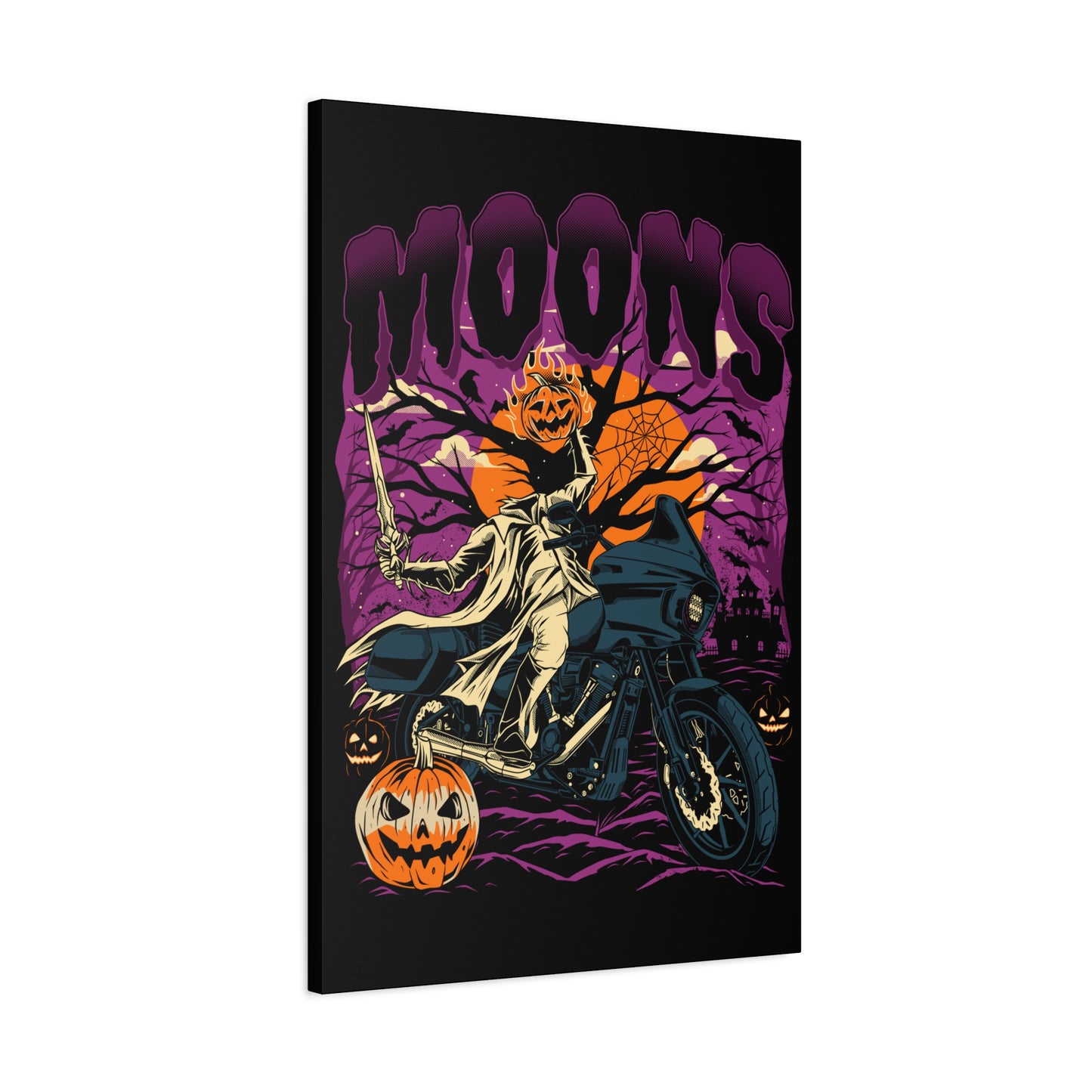 MOONSMC® 2024 Halloween Edition - FXLRST Headless Horsemen Graveyard Purple Canvas Wrap