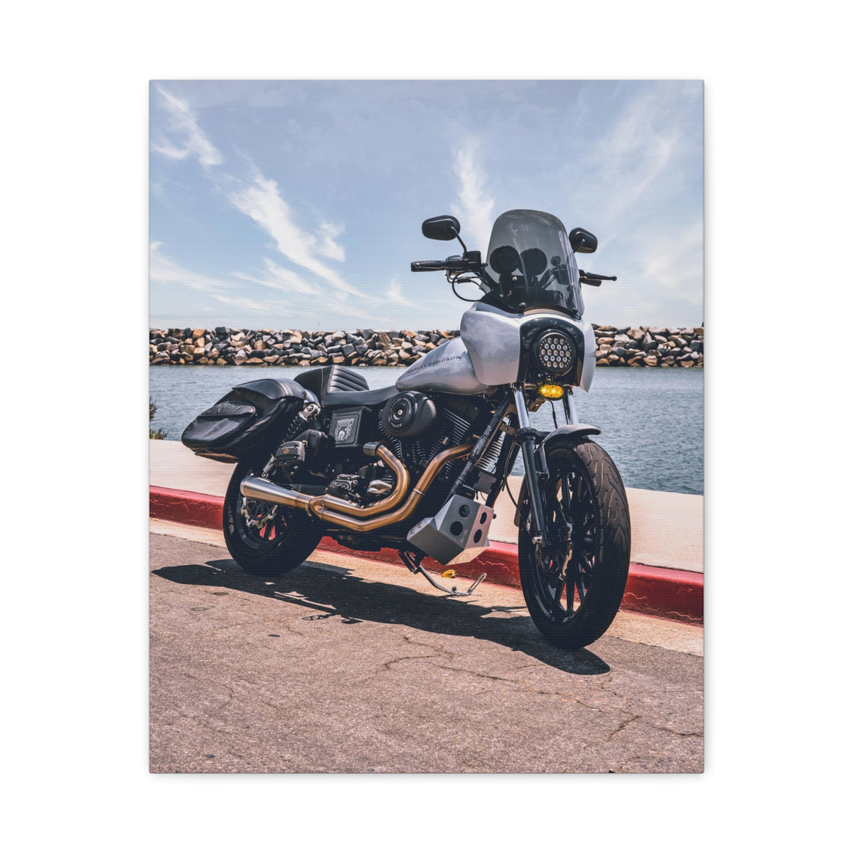 MOONSMC® 2001 Dyna FXDXT Dana Point Harbor Canvas Gallery Wrap