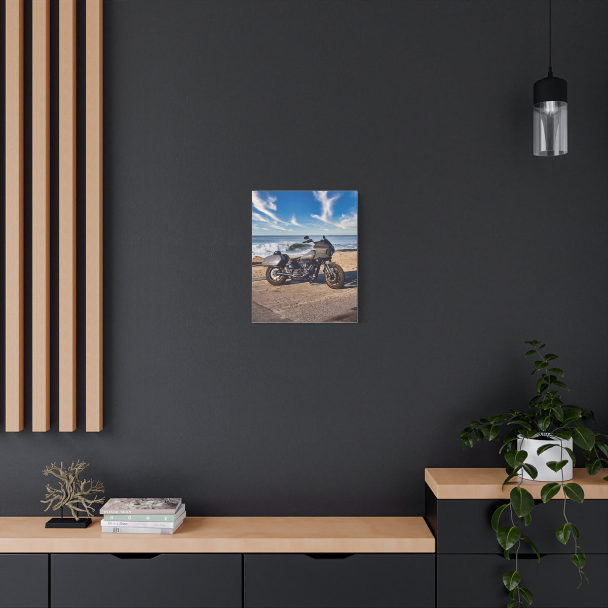 MOONSMC® Softail M8 FXLRST Capistrano Beach Canvas Gallery Wrap