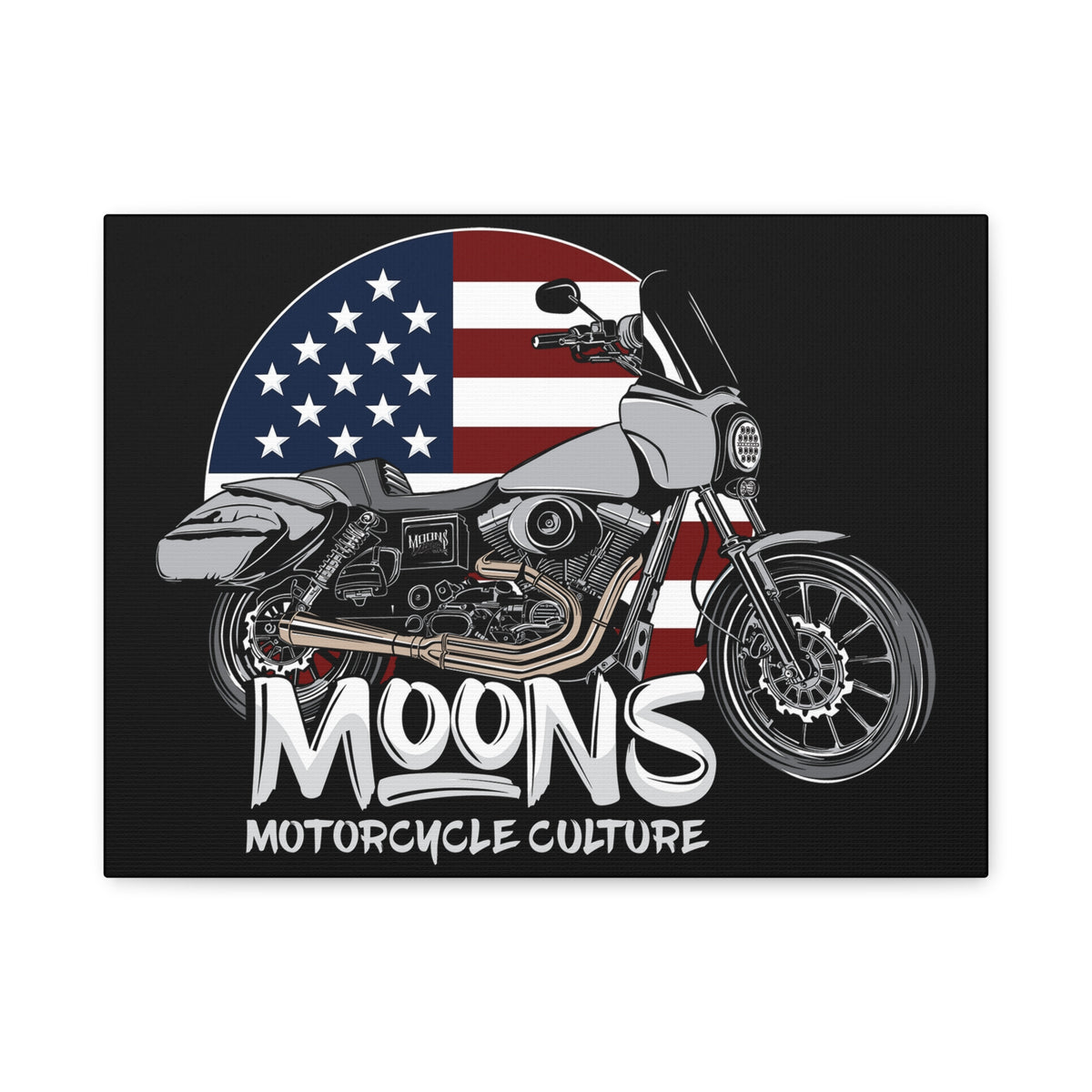 MOONSMC® 2001 Dyna FXDXT MURICA Canvas Gallery Wrap
