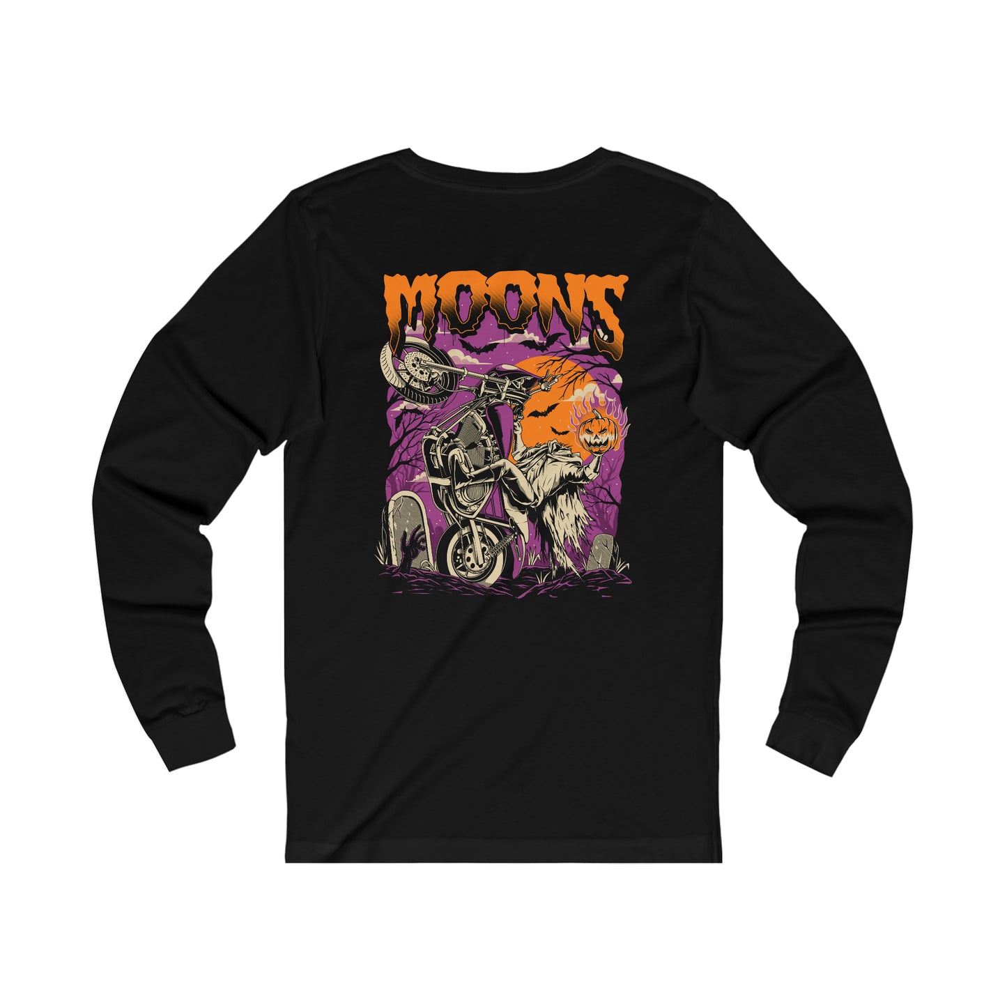 MOONSMC® FXR Headless Horsemen Graveyard Wheelie Long Sleeve Tee Purple