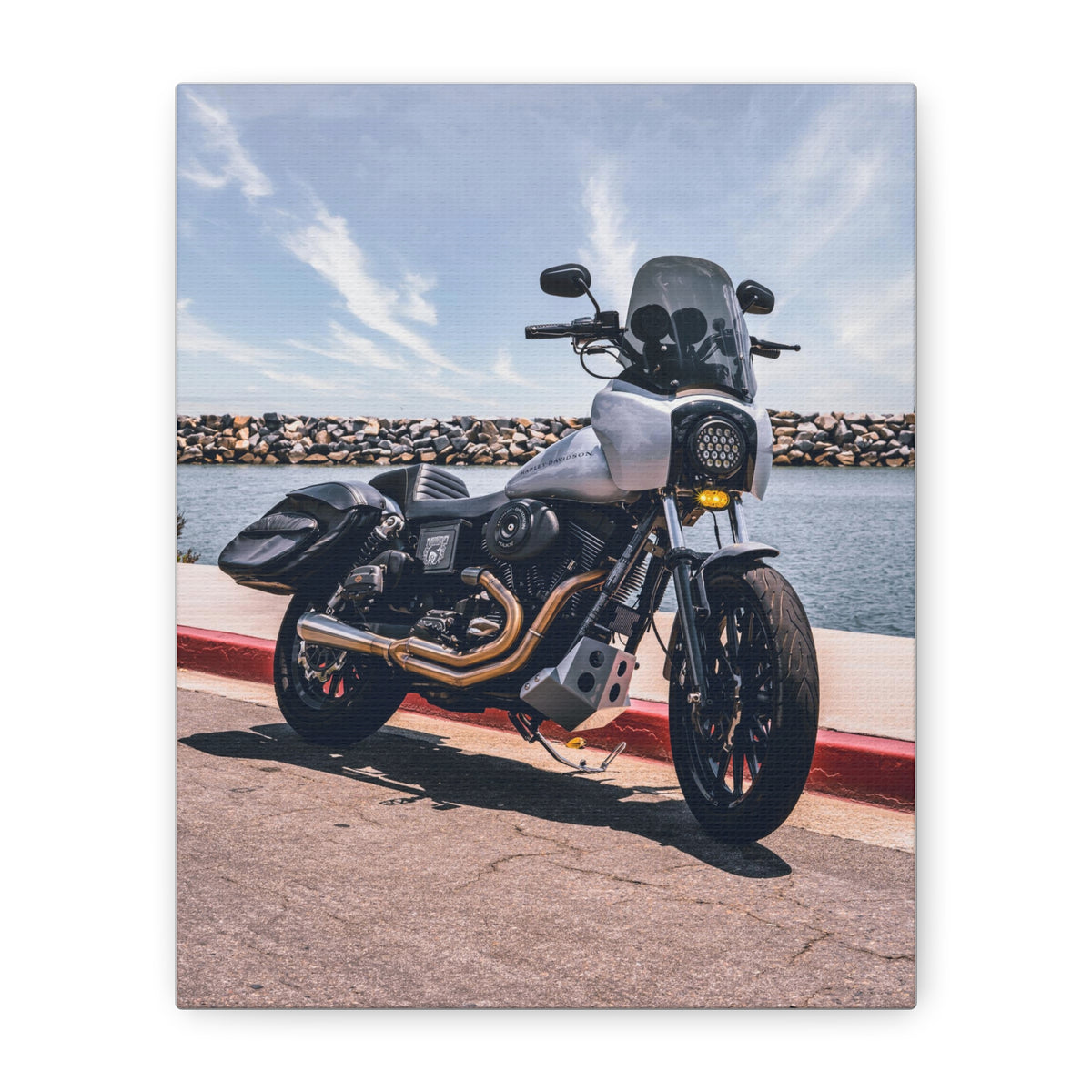 MOONSMC® 2001 Dyna FXDXT Dana Point Harbor Canvas Gallery Wrap