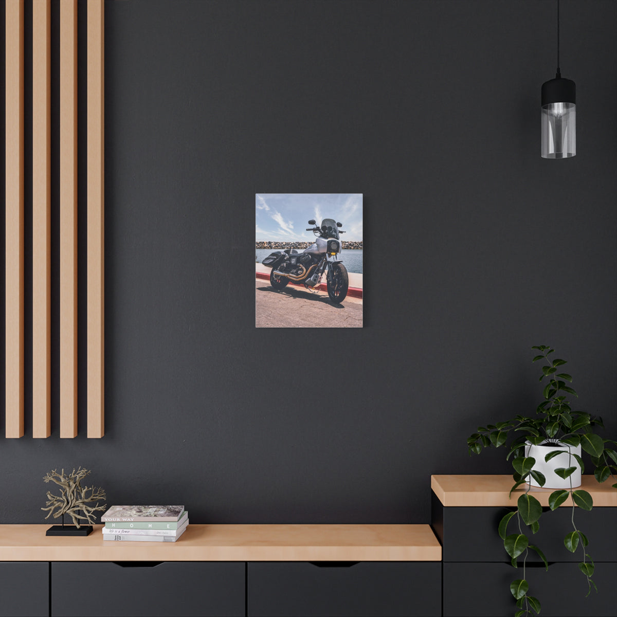 MOONSMC® 2001 Dyna FXDXT Dana Point Harbor Canvas Gallery Wrap