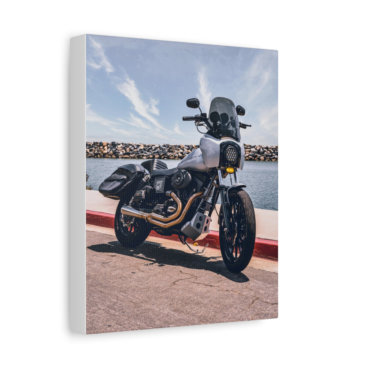 MOONSMC® 2001 Dyna FXDXT Dana Point Harbor Canvas Gallery Wrap