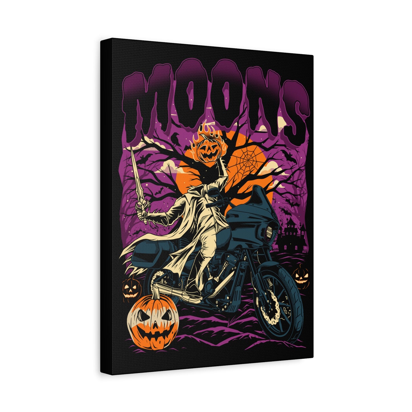 MOONSMC® 2024 Halloween Edition - FXLRST Headless Horsemen Graveyard Purple Canvas Wrap