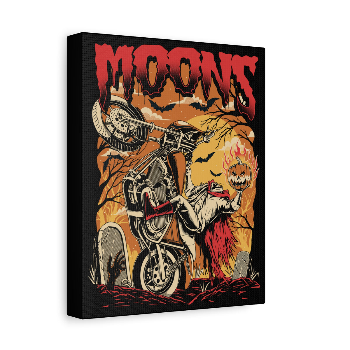 MOONSMC® FXR Headless Horsemen Graveyard Wheelie Canvas Wrap Red