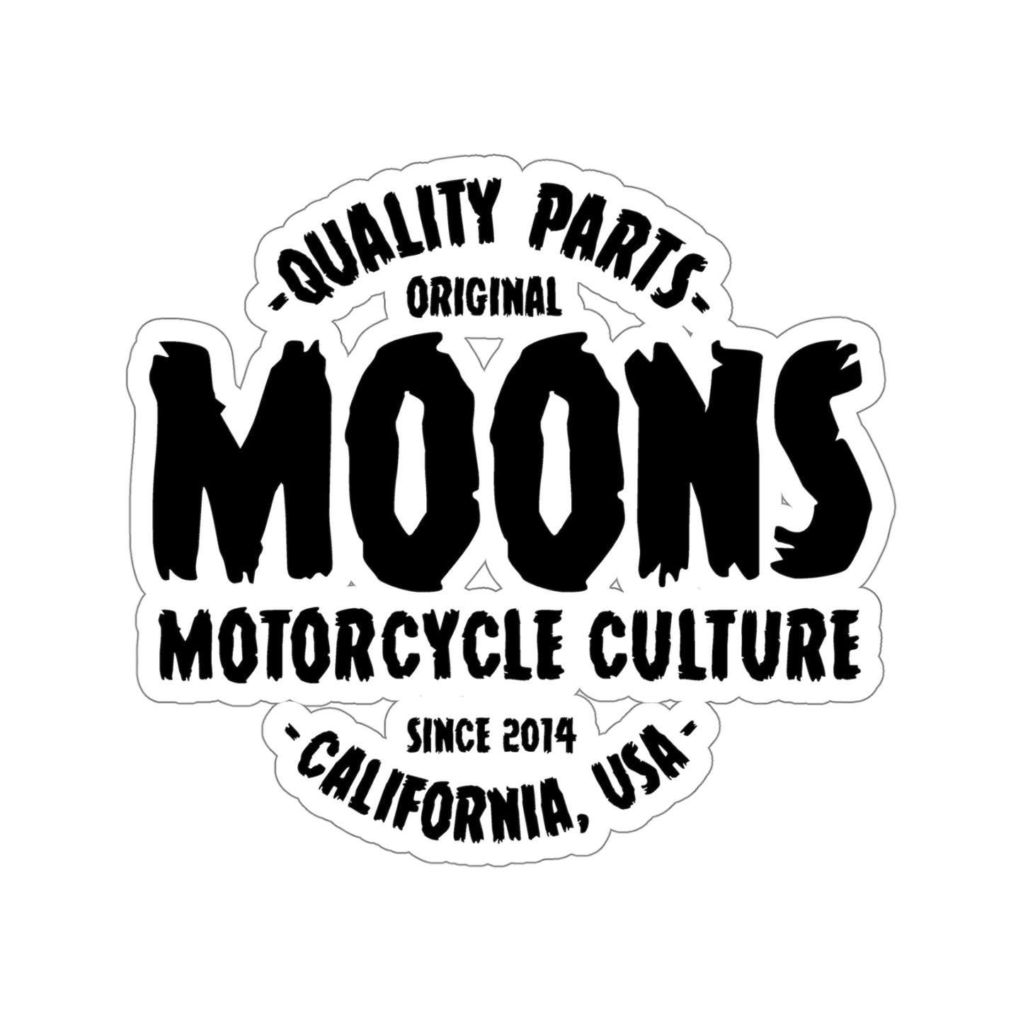 MOONSMC® Quality Parts Circle Die Cut Sticker