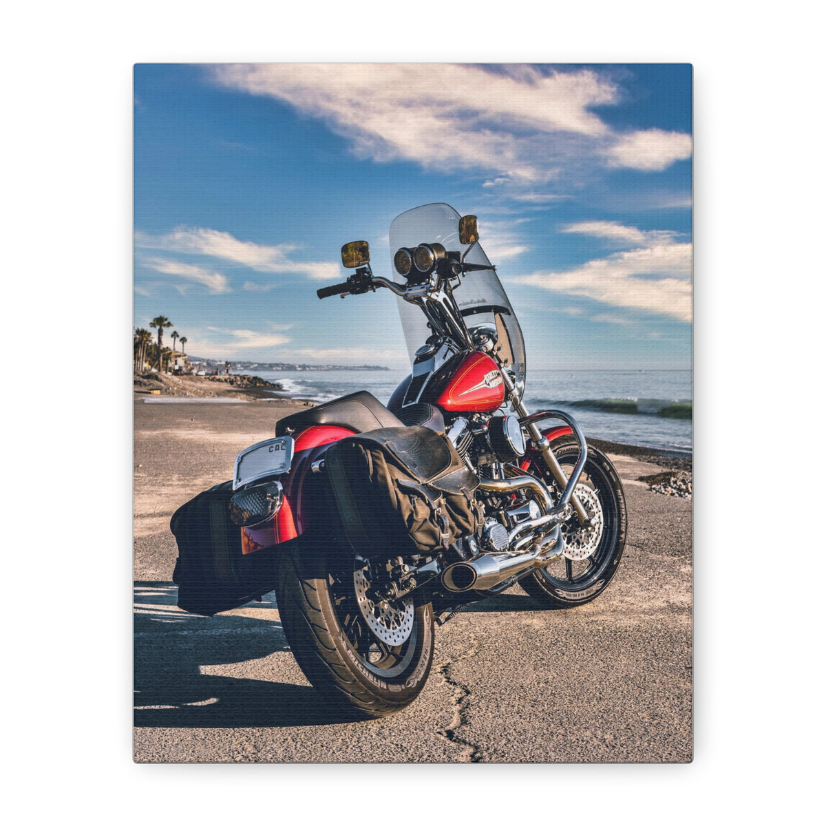 1993 FXRS コンバーチブル - カリフォルニア州カピストラーノ ビーチ キャンバス ギャラリー ラップ
