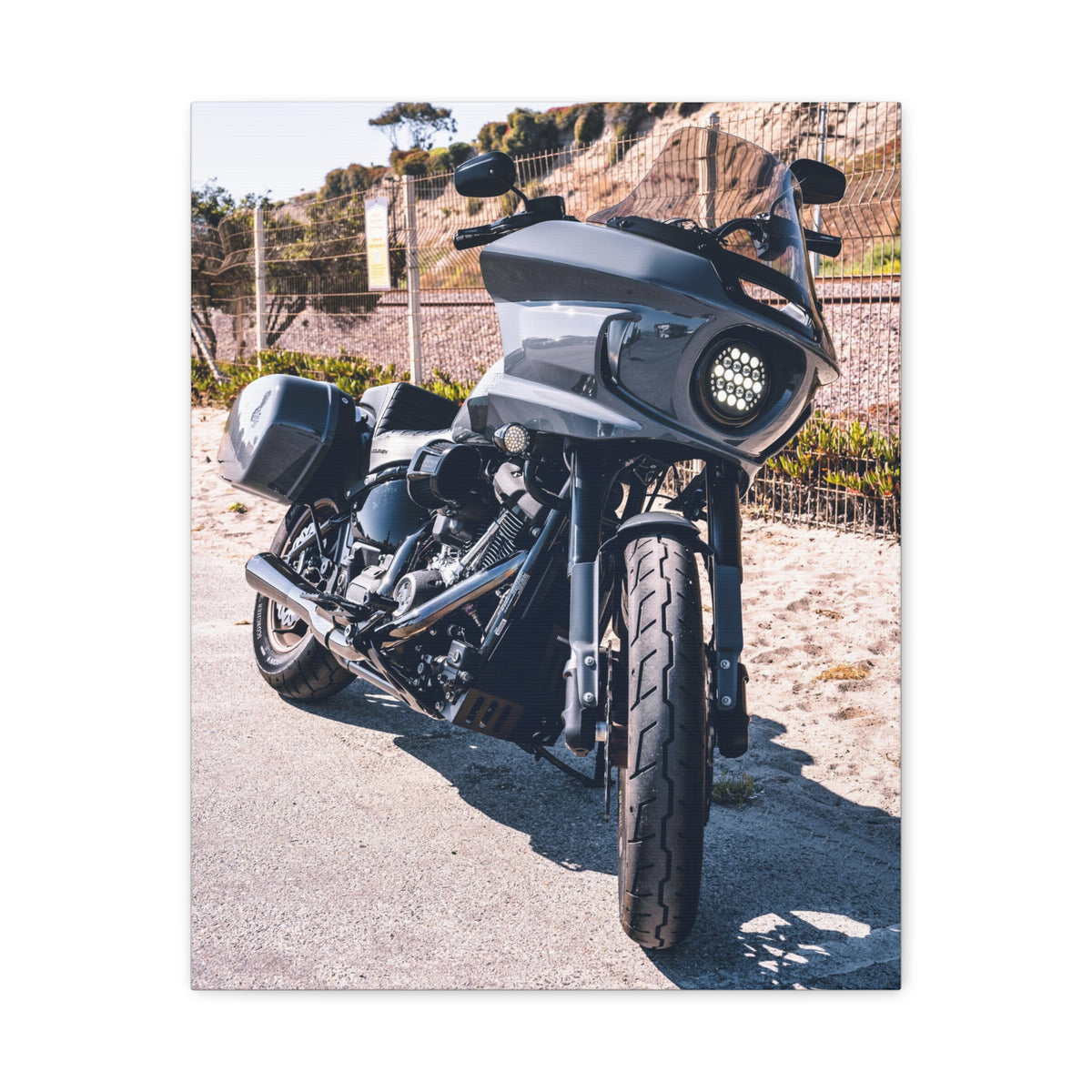 MOONSMC® Softail FXLRST Dana Point California Canvas Gallery Wrap