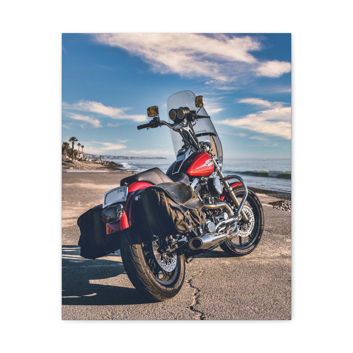 1993 FXRS コンバーチブル - カリフォルニア州カピストラーノ ビーチ キャンバス ギャラリー ラップ