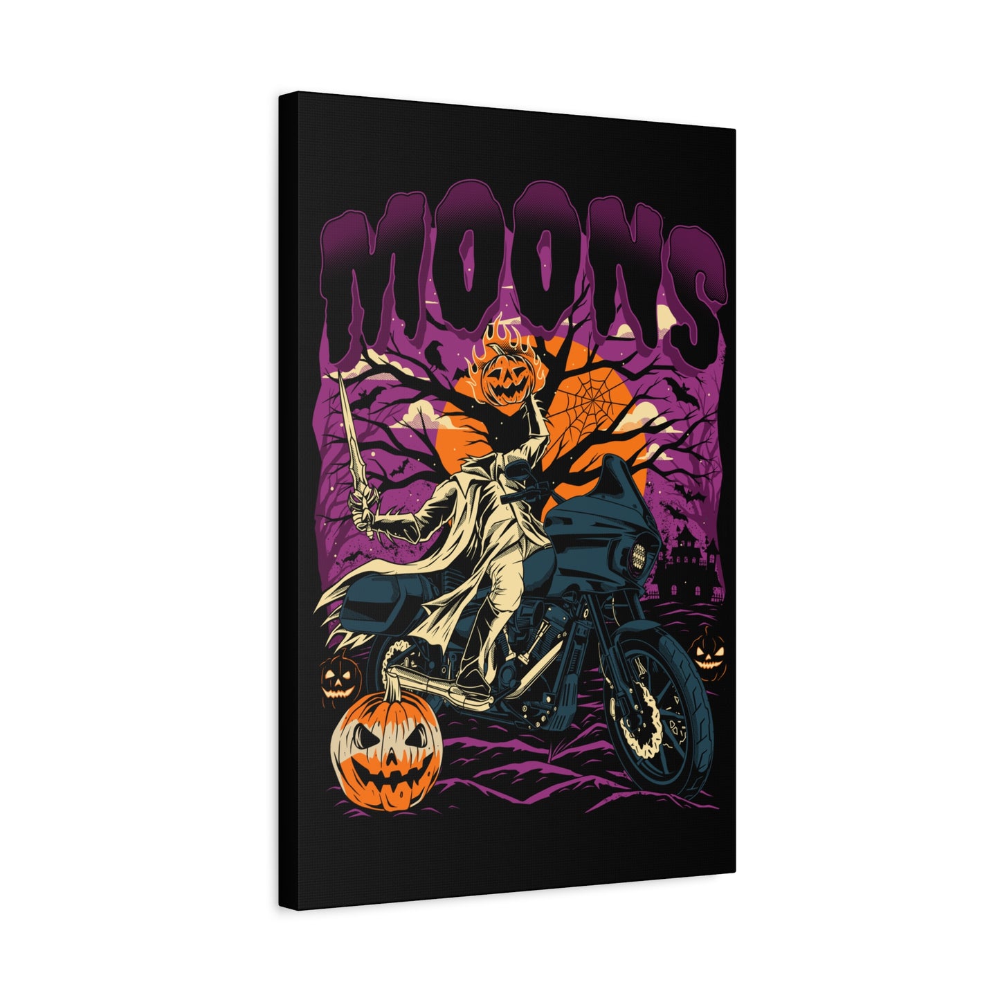 MOONSMC® 2024 Halloween Edition - FXLRST Headless Horsemen Graveyard Purple Canvas Wrap