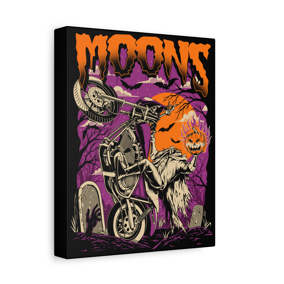 MOONSMC® FXR Headless Horsemen Graveyard Wheelie キャンバス ラップ パープル