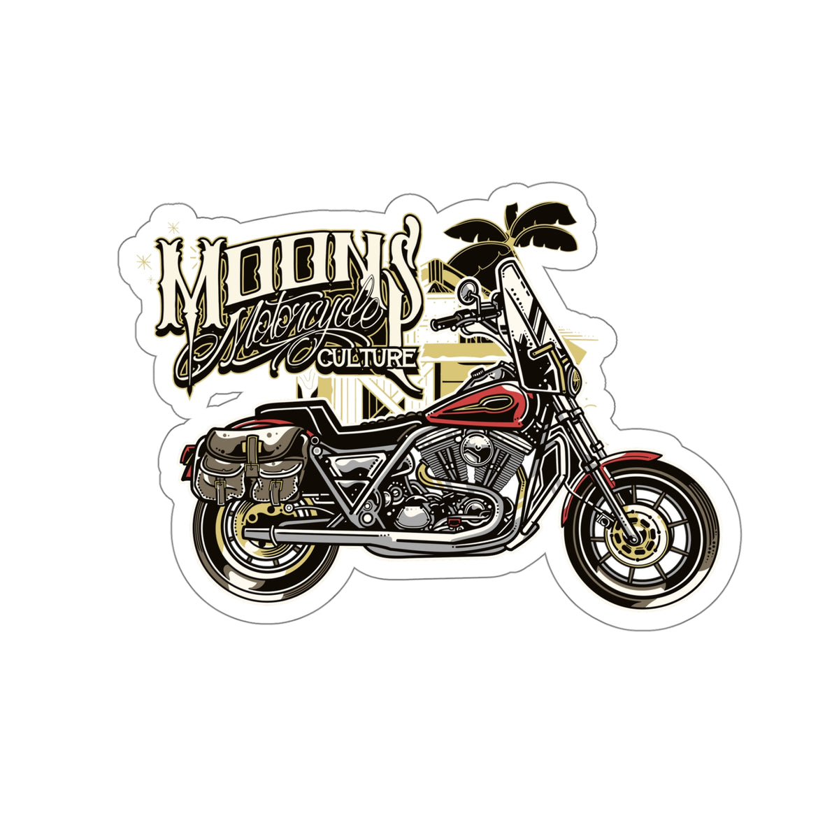 Red Rider Decal MOONSMC® Red Rider FXR Die Cut Sticker