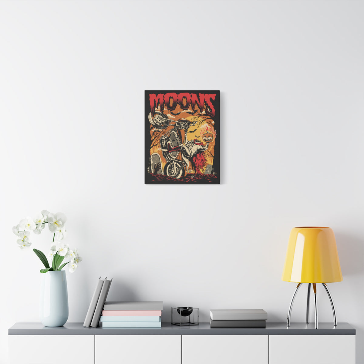 MOONSMC® FXR Headless Horsemen Graveyard Wheelie Canvas Wrap Red