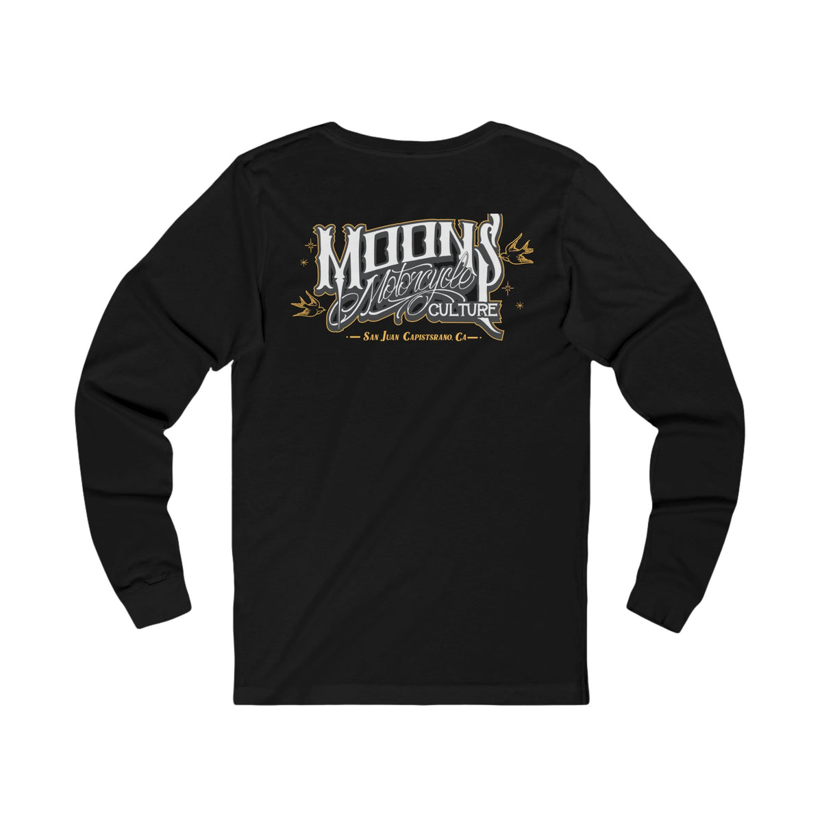 MOONSMC San Juan Capistrano OG Logo long sleeve tee in black