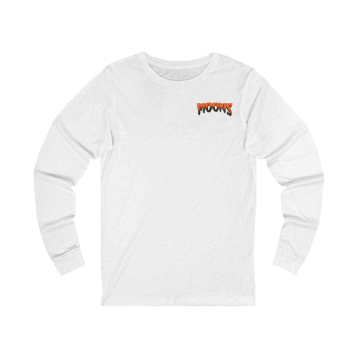 MOONSMC FXR Headless Horsemen Graveyard Wheelie long sleeve tee with purple artwork on white