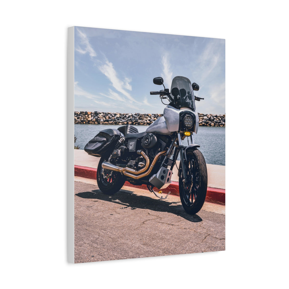 MOONSMC® 2001 Dyna FXDXT Dana Point Harbor Canvas Gallery Wrap