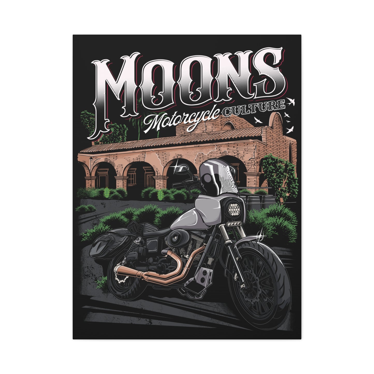 MOONSMC® San Juan Capistrano - Mission Dyna Matte Canvas Wall Art