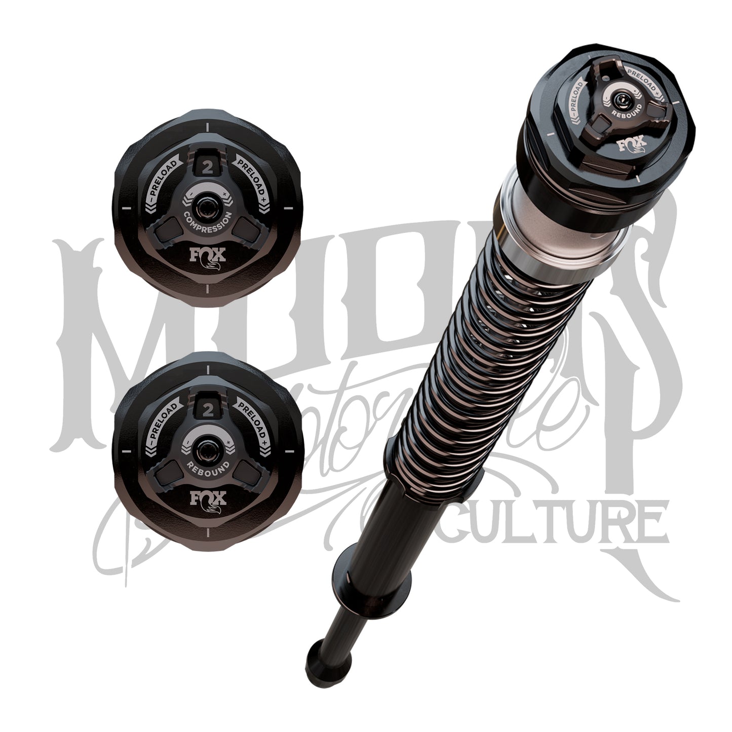 Fox Factory Street Grip ST Adjustable Fork Cartridge Kit For Harley Softail 2018-2026 NON INVERTED