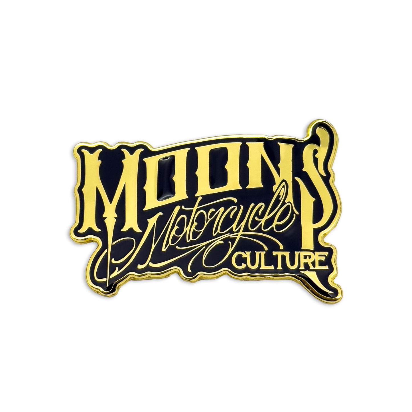 MOONSMC® OG Logo Black & Gold Enamel Collector Pin