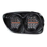 MOONSMC® Road Glide 2002-2013 Dual HexBeam Pro Series LED Headlight
