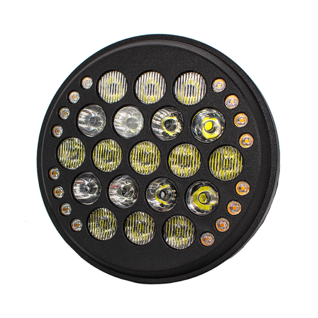 MOONSMC® Moonmaker Fly Eye® V2 5.75″ LED Headlight for harley-davidson softail dyna sportster FXR