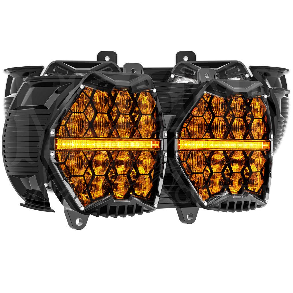 MOONSMC® HexBeam Pro Series Road Glide LED Headlight