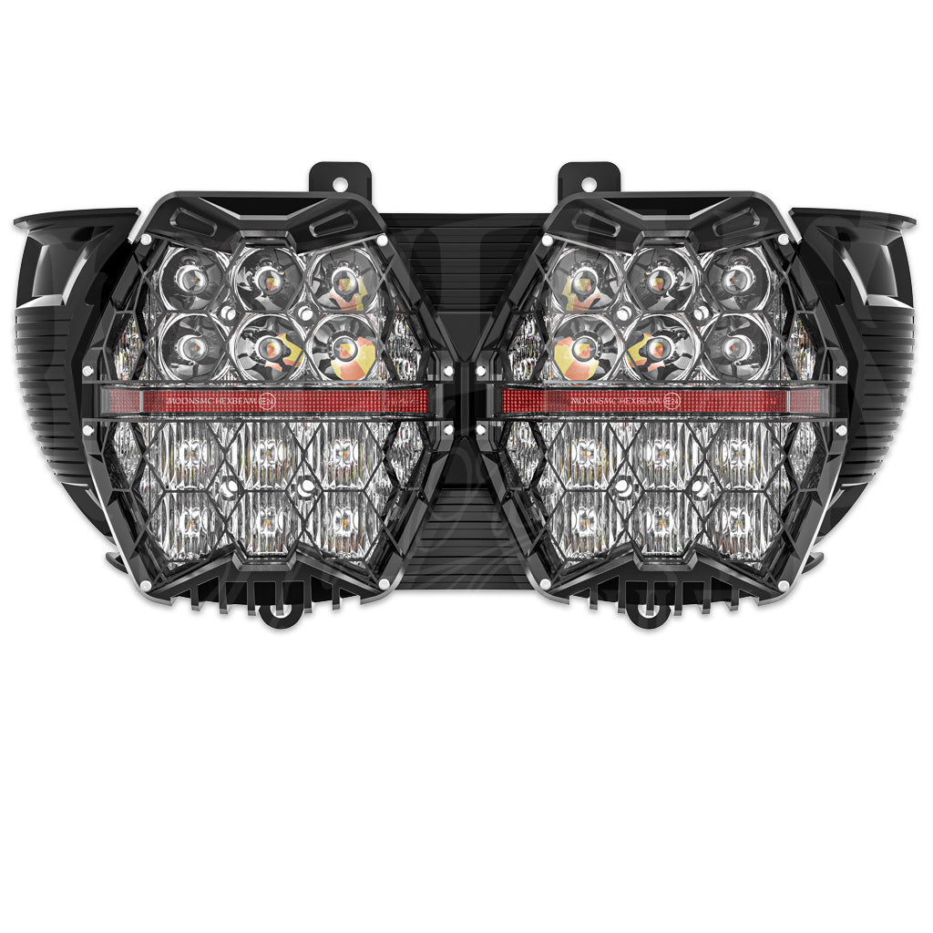 MOONSMC® HexBeam Pro Series Road Glide LED Headlight