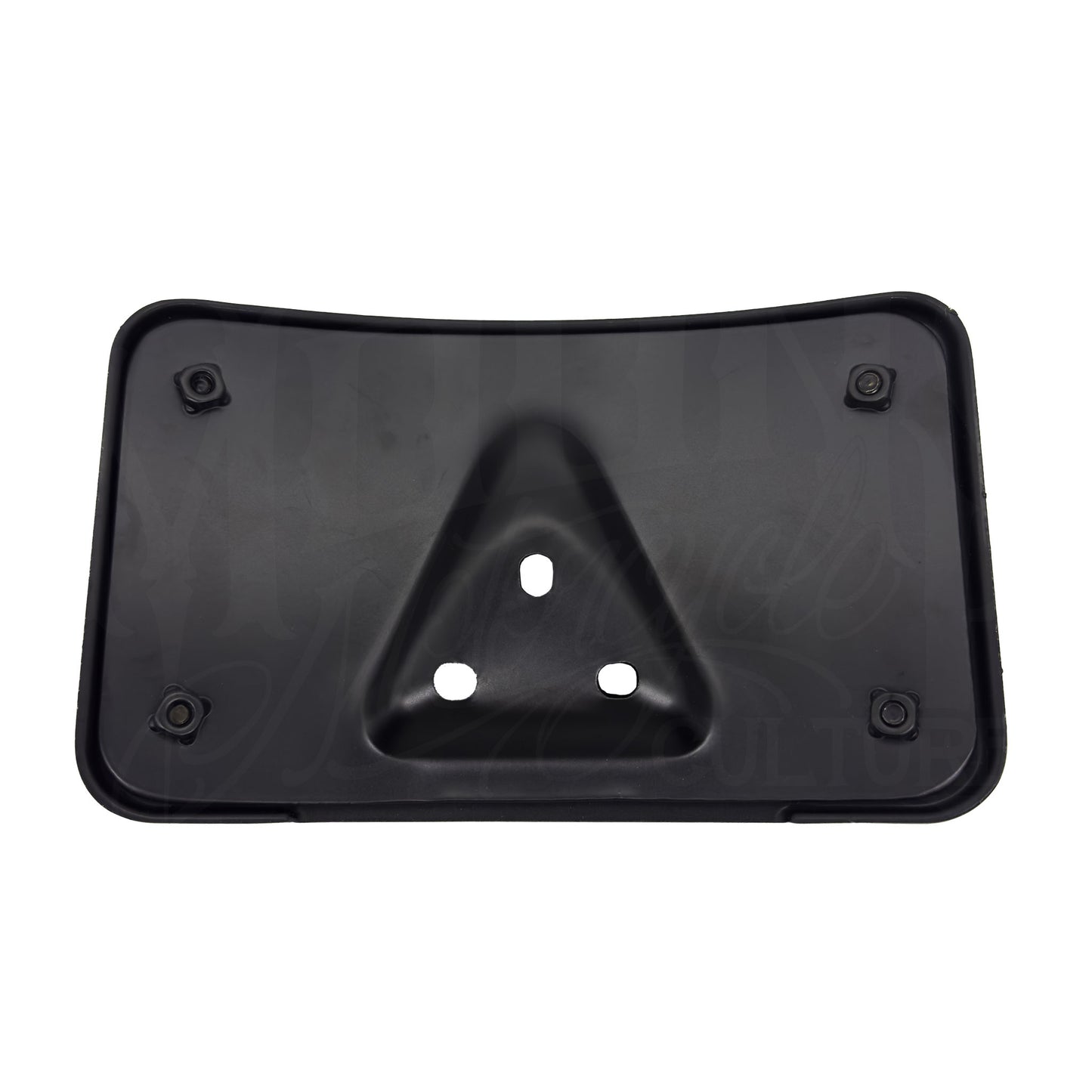 MOONSMC® Gloss Black Curved Laydown License Plate Mount with Frame