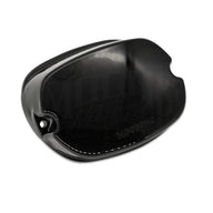 Angled view of the MOONSMC Low Profile V4 tail light with a smoked lens.