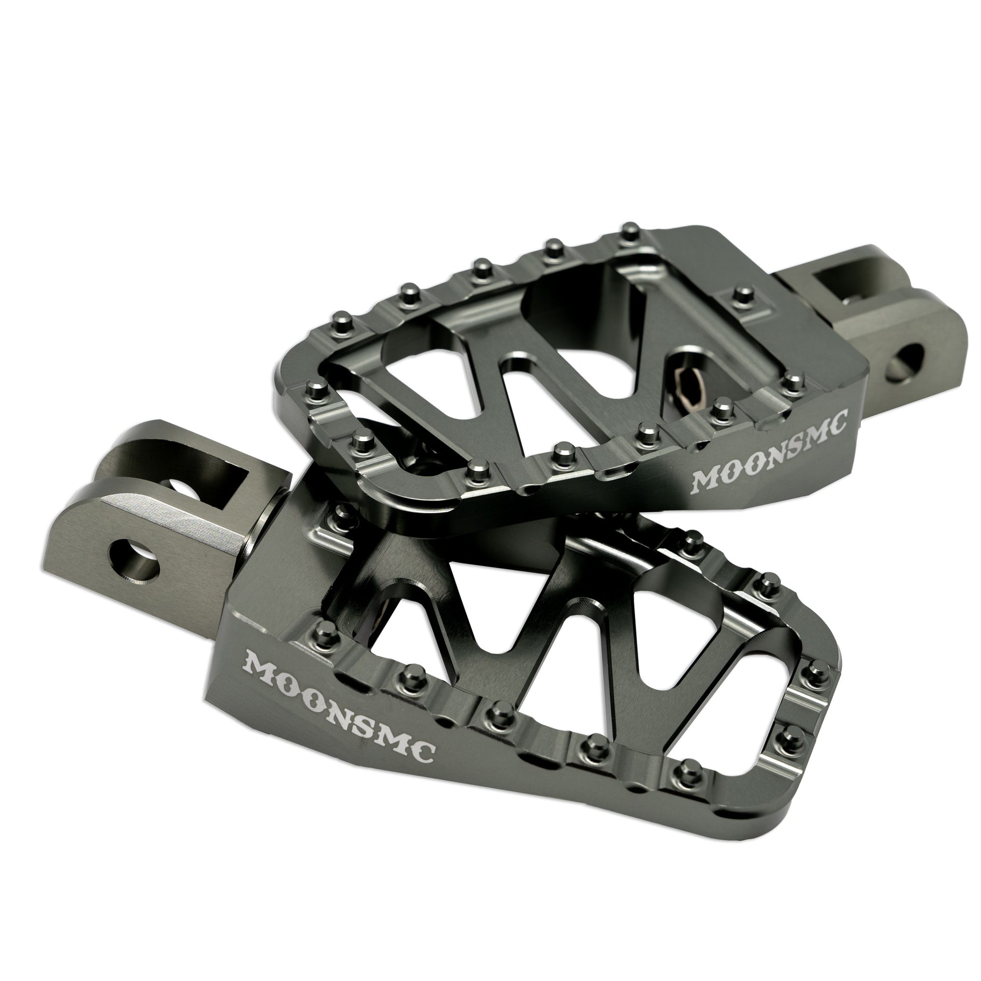 pedale moto MOONSMC® MX Style Pegs – Billet Aluminum Motorcycle Foot Pegs V3