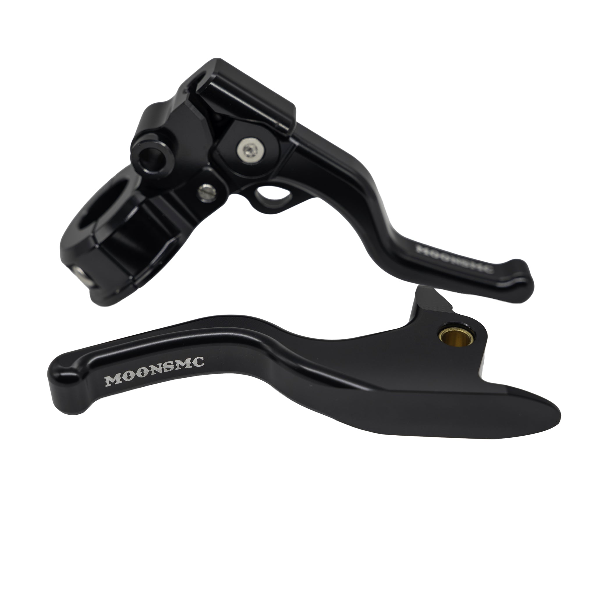 MOONSMC® Shorty EZ Pull Clutch & Brake Lever Combo For Harley Softail