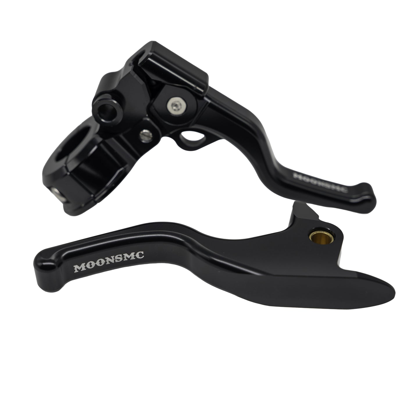 MOONSMC® Shorty EZ Pull Clutch & Brake Lever Combo For Harley Softail 2015-2024