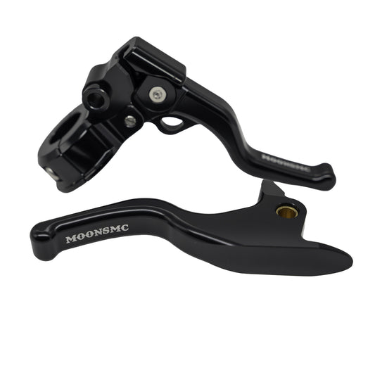 MOONSMC® Shorty EZ Pull Clutch & Brake Lever Combo For Harley Softail 2015-2024